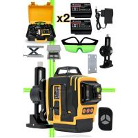 5v 0.8ah 360°16 Köşe Otomatik Hizalamalı Lazer Metre Hizalama Yeşil Çizgili Lazer Kumandalı