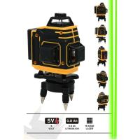 5v 0.8ah 360°16 Köşe Otomatik Hizalamalı Lazer Metre Hizalama Yeşil Çizgili Lazer Kumandalı